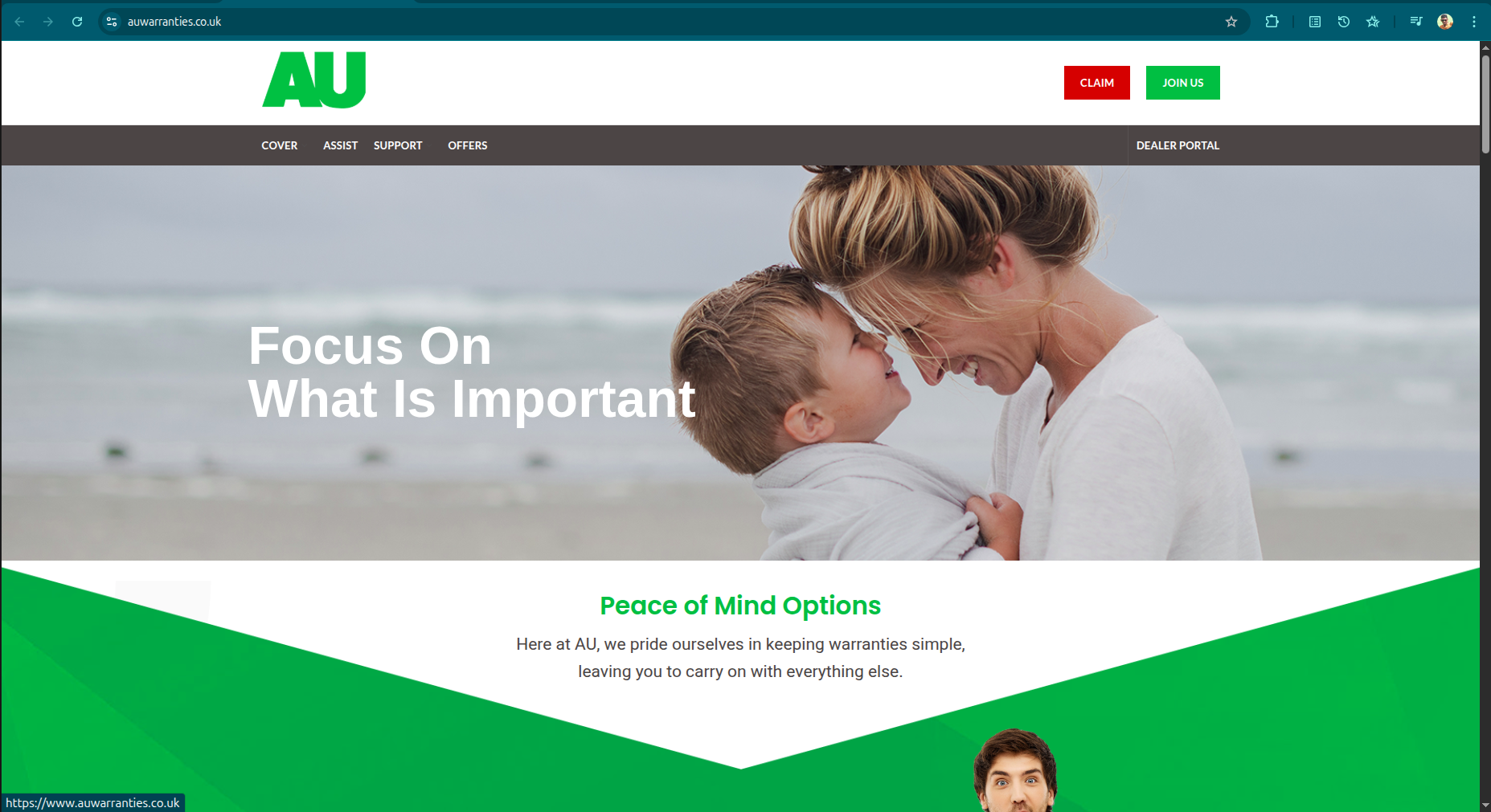 AU Warranties- E-commerce Service