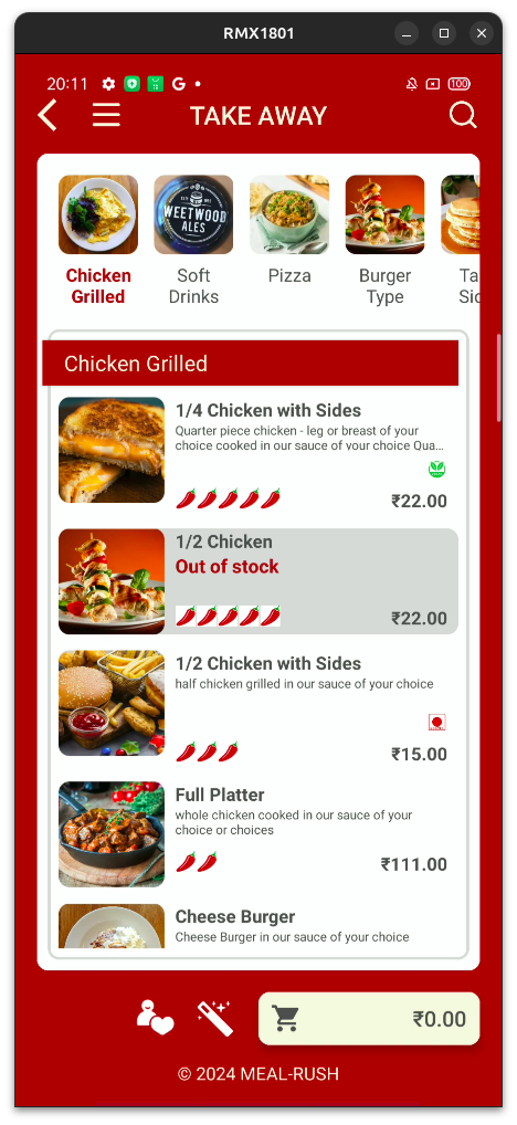 Meal-Rush - Waiter App